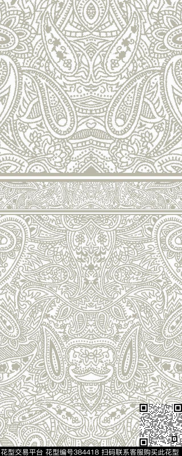 笔触定位火腿纹传统印花华亿平台下载（图片编号: 384418） - 瓦栏（Walan）