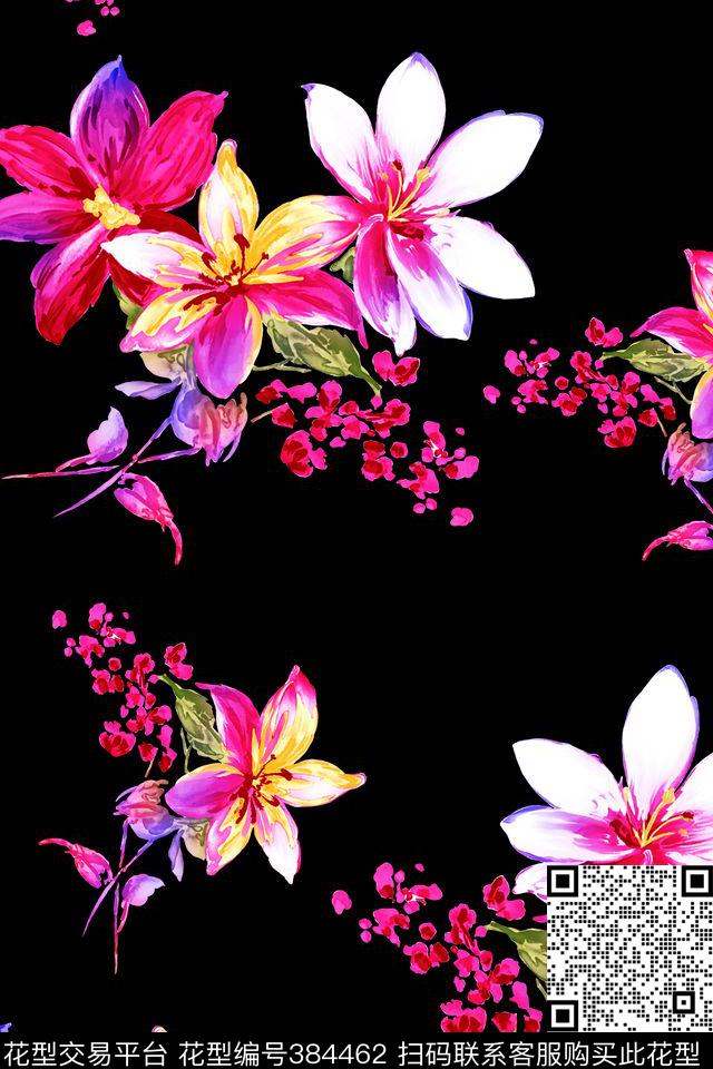 花油墨面料华亿平台数码印花华亿平台下载（图片编号: 384462） - 瓦栏（Walan）