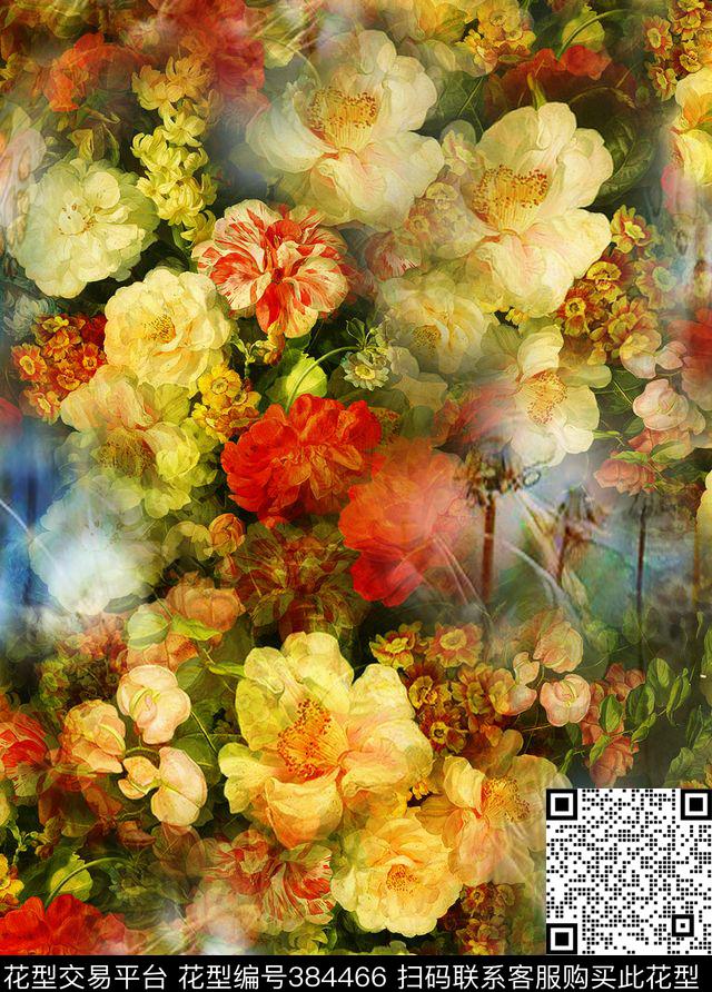 潮流碎花面料华亿平台数码印花华亿平台下载（图片编号: 384466） - 瓦栏（Walan）