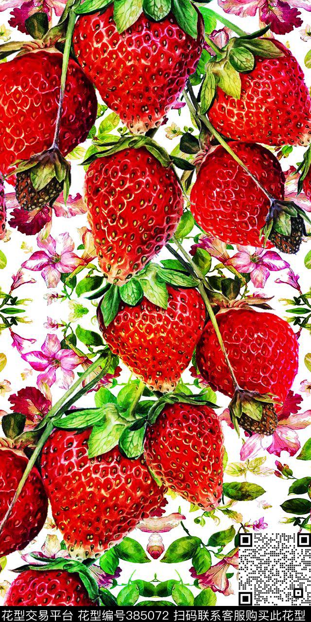 田园水果数码印花华亿平台下载（图片编号: 385072） - 瓦栏（Walan）