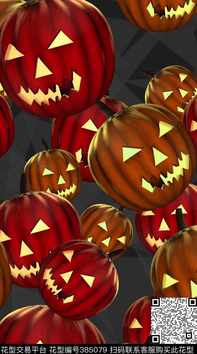 南瓜灯万圣节服装传统印花华亿平台下载（图片编号: 385079） - 瓦栏（Walan）