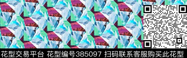 肌理自然拼贴数码印花华亿平台下载（图片编号: 385097） - 瓦栏（Walan）