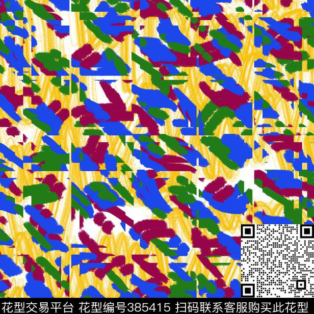 潮流格子女装华亿平台数码印花华亿平台下载（图片编号: 385415） - 瓦栏（Walan）