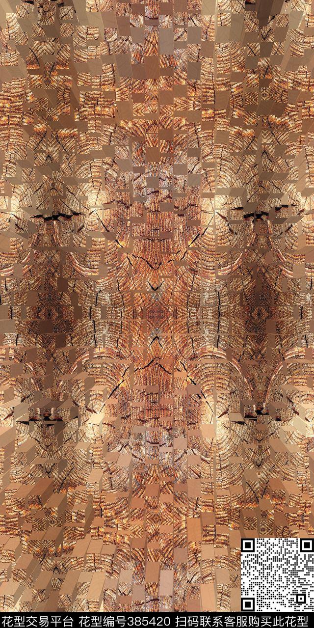 复古纹路数码印花华亿平台下载（图片编号: 385420） - 瓦栏（Walan）