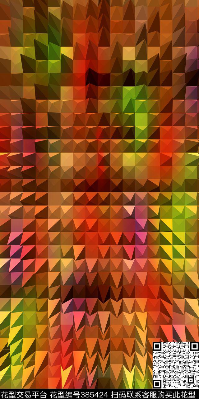 朴树色块过度数码印花华亿平台下载（图片编号: 385424） - 瓦栏（Walan）