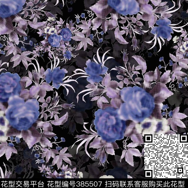 田园花卉数码印花华亿平台下载（图片编号: 385507） - 瓦栏（Walan）