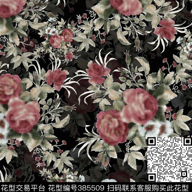 田园花卉数码印花华亿平台下载（图片编号: 385509） - 瓦栏（Walan）