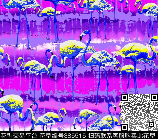 花花世界热带火热鸟传统印花华亿平台下载（图片编号: 385515） - 瓦栏（Walan）