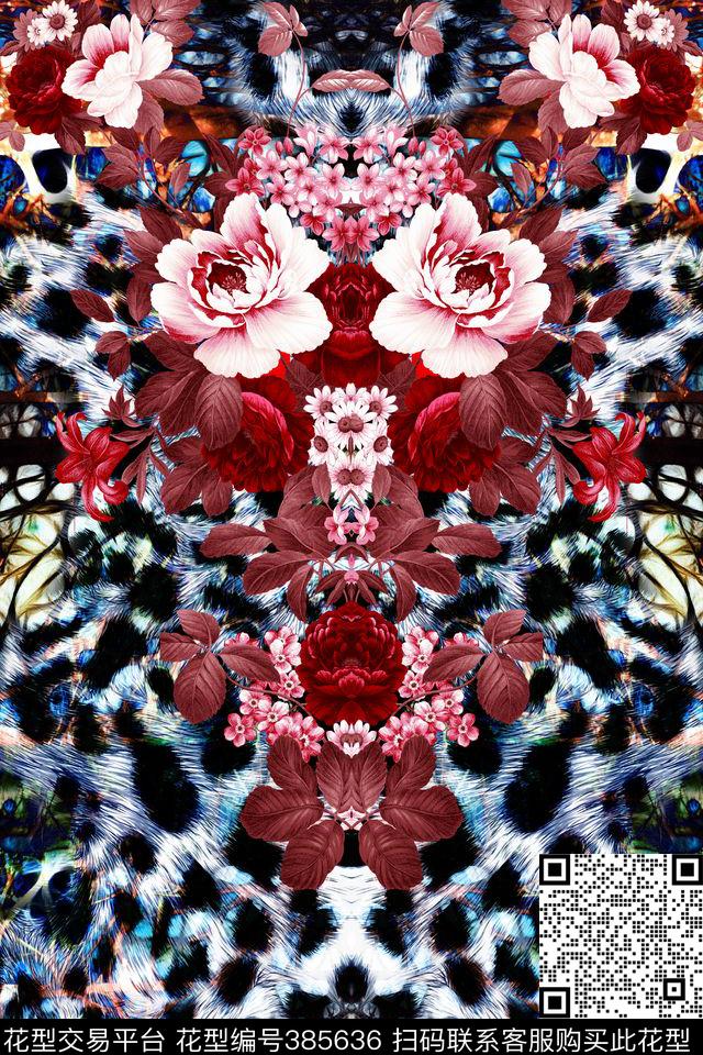 森林树林花卉数码印花华亿平台下载（图片编号: 385636） - 瓦栏（Walan）