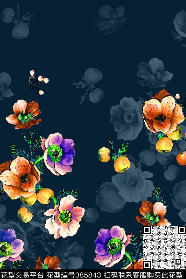 印花图案定位华亿平台数码印花华亿平台下载（图片编号: 385843） - 瓦栏（Walan）