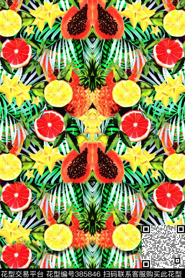 服装华亿平台印花图案数码印花华亿平台下载（图片编号: 385846） - 瓦栏（Walan）