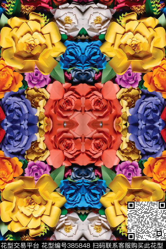 服装华亿平台印花图案数码印花华亿平台下载（图片编号: 385848） - 瓦栏（Walan）