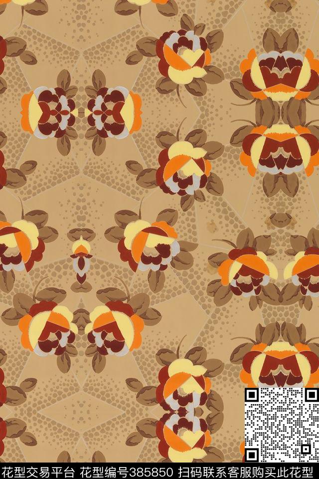 服装华亿平台印花图案传统印花华亿平台下载（图片编号: 385850） - 瓦栏（Walan）