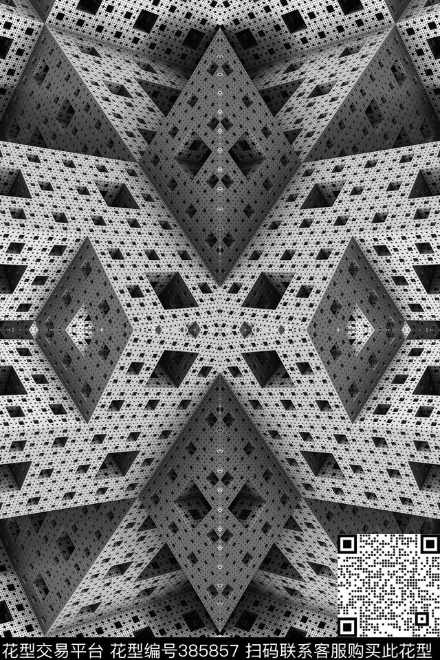 复古几何潮流数码印花华亿平台下载（图片编号: 385857） - 瓦栏（Walan）