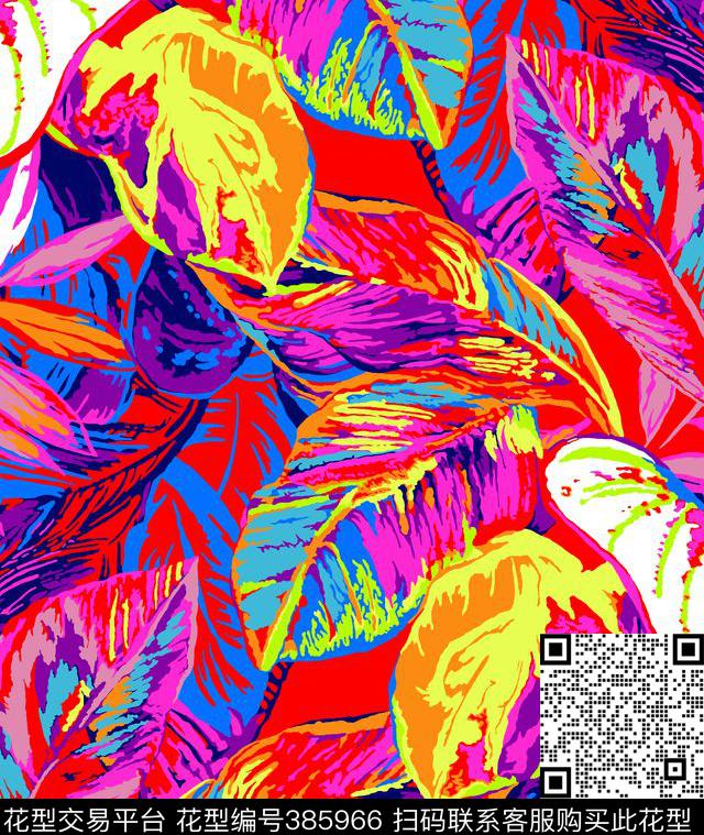 花花世界热带雨林传统印花华亿平台下载（图片编号: 385966） - 瓦栏（Walan）