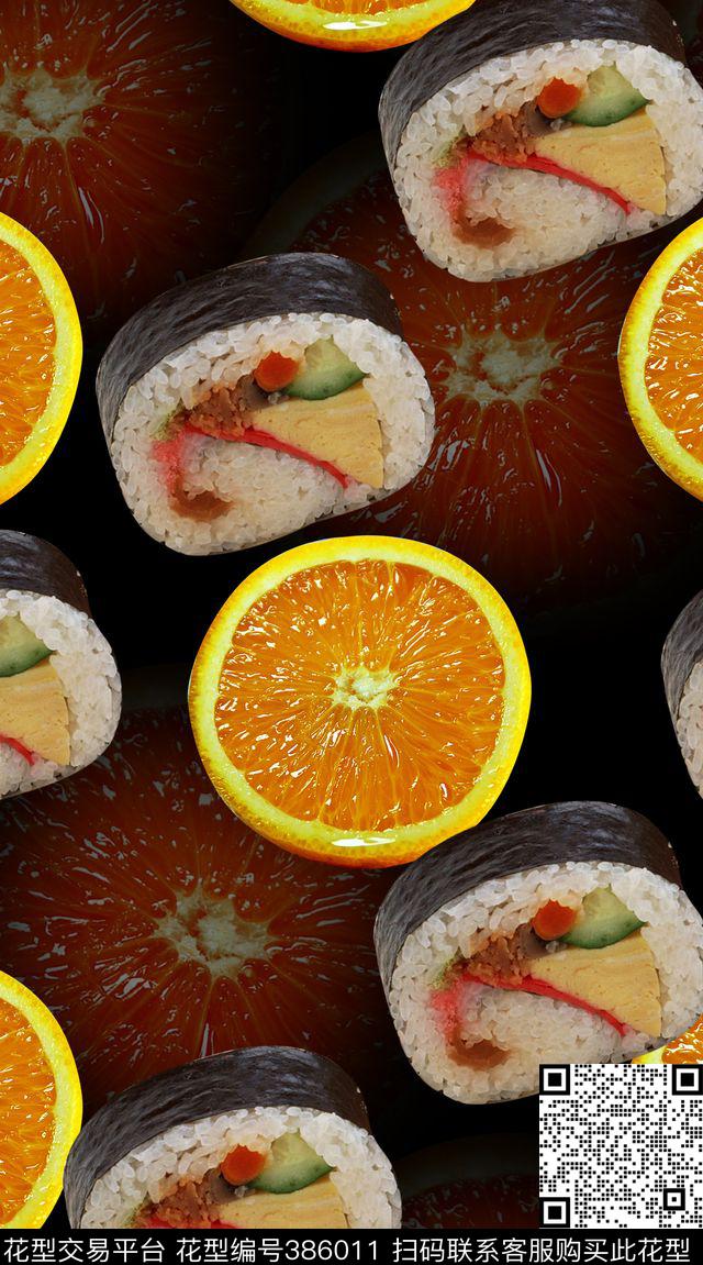 食物寿司水果数码印花华亿平台下载（图片编号: 386011） - 瓦栏（Walan）