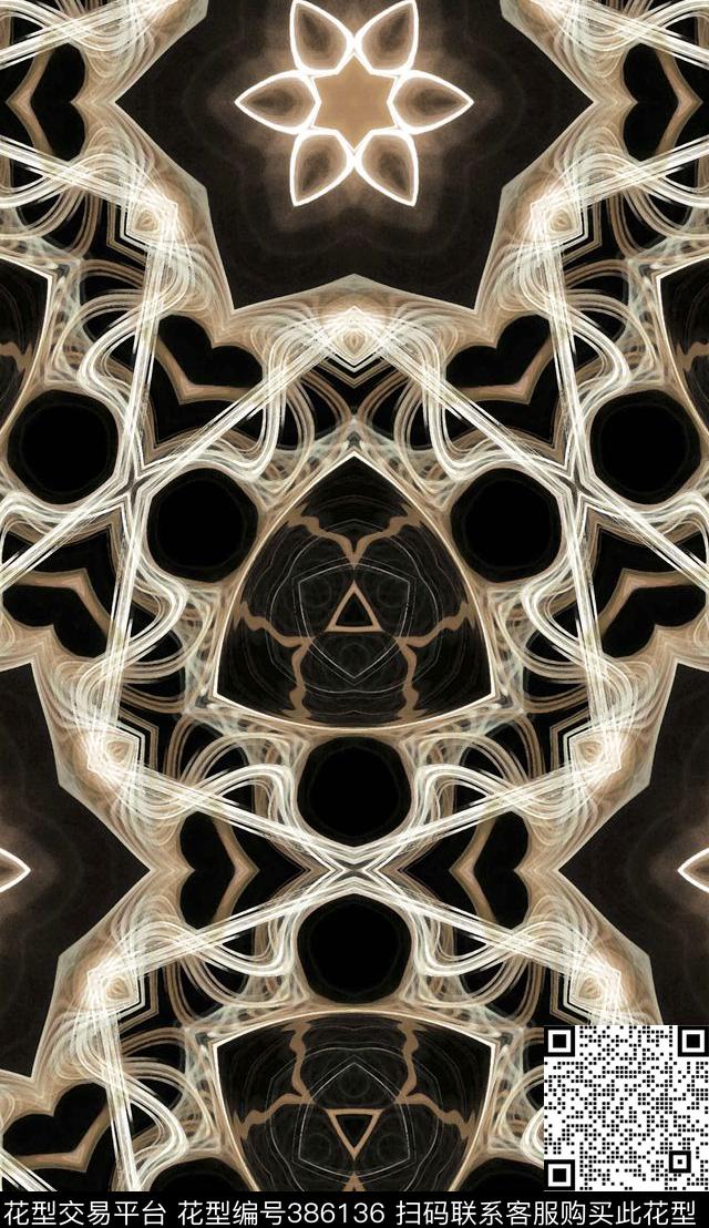 气体几何线性数码印花华亿平台下载（图片编号: 386136） - 瓦栏（Walan）