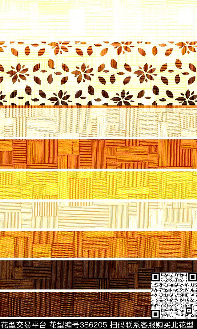 渐变碎花线条为艺术泼墨（写意）传统印花华亿平台下载（图片编号: 386205） - 瓦栏（Walan）