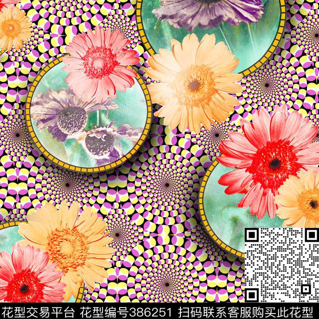 民族风花数码印花华亿平台下载（图片编号: 386251） - 瓦栏（Walan）