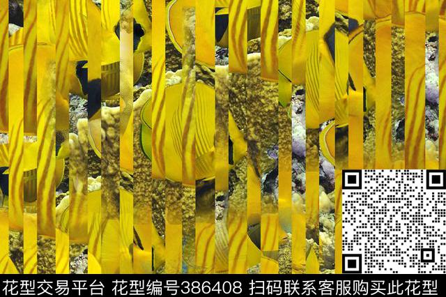 潮流风景复古数码印花华亿平台下载（图片编号: 386408） - 瓦栏（Walan）