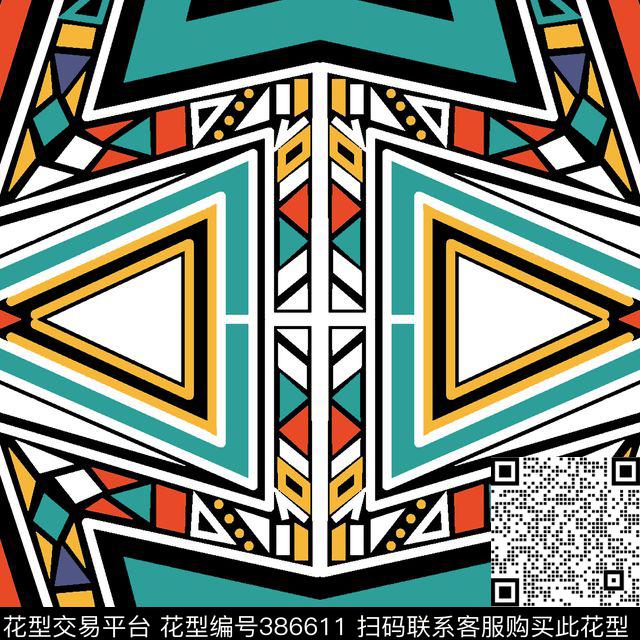 抽象几何几何抽象篇传统印花华亿平台下载（图片编号: 386611） - 瓦栏（Walan）