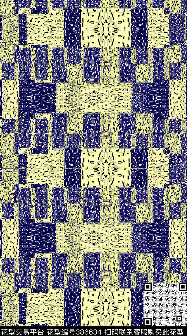 抽象几何传统印花华亿平台下载（图片编号: 386634） - 瓦栏（Walan）