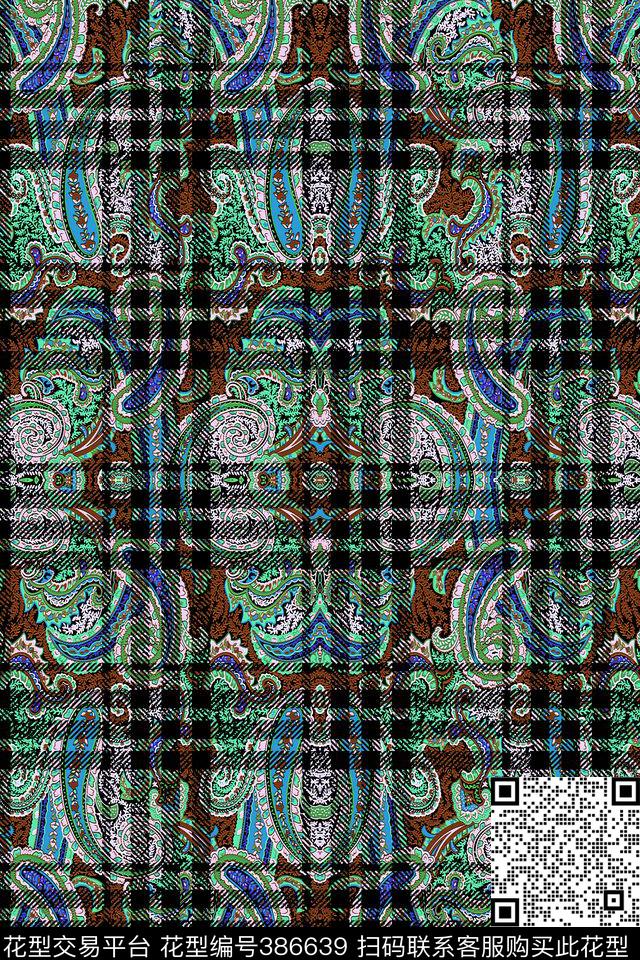 数码男装几何数码印花华亿平台下载（图片编号: 386639） - 瓦栏（Walan）