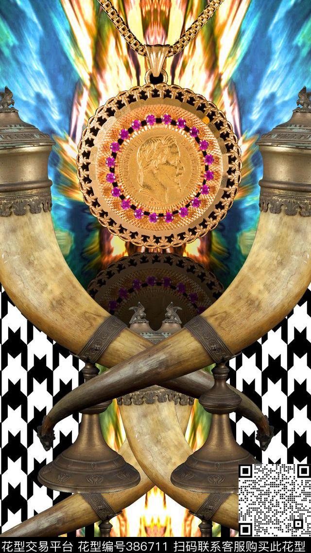 古懂文艺复兴数码印花华亿平台下载（图片编号: 386711） - 瓦栏（Walan）