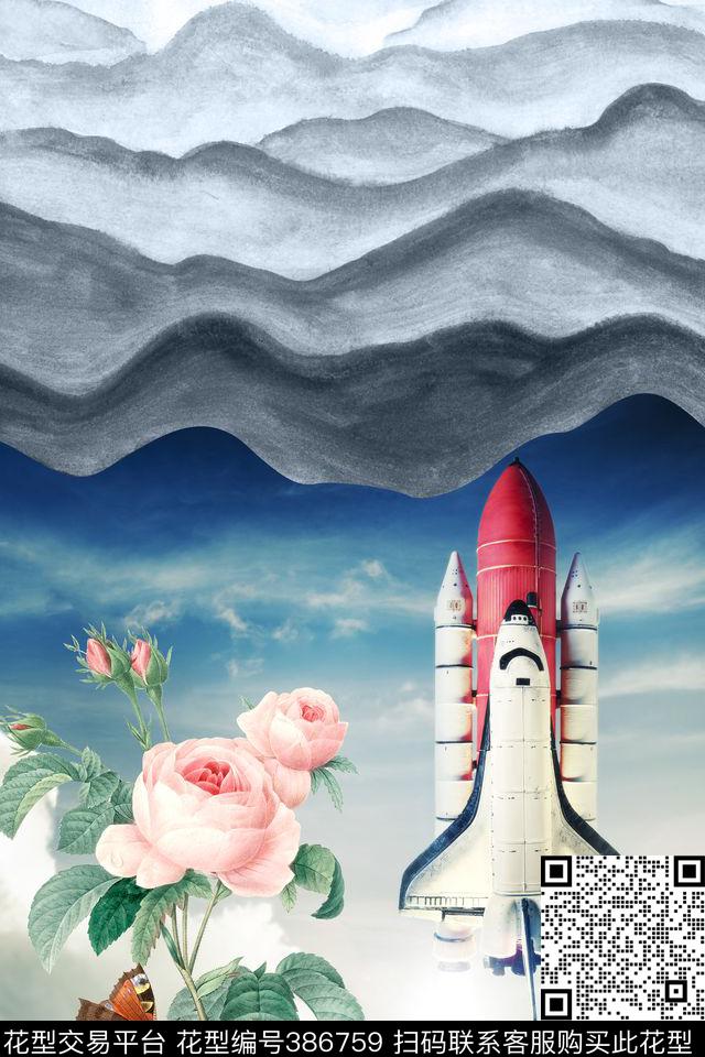 创意混合数码印花华亿平台下载（图片编号: 386759） - 瓦栏（Walan）