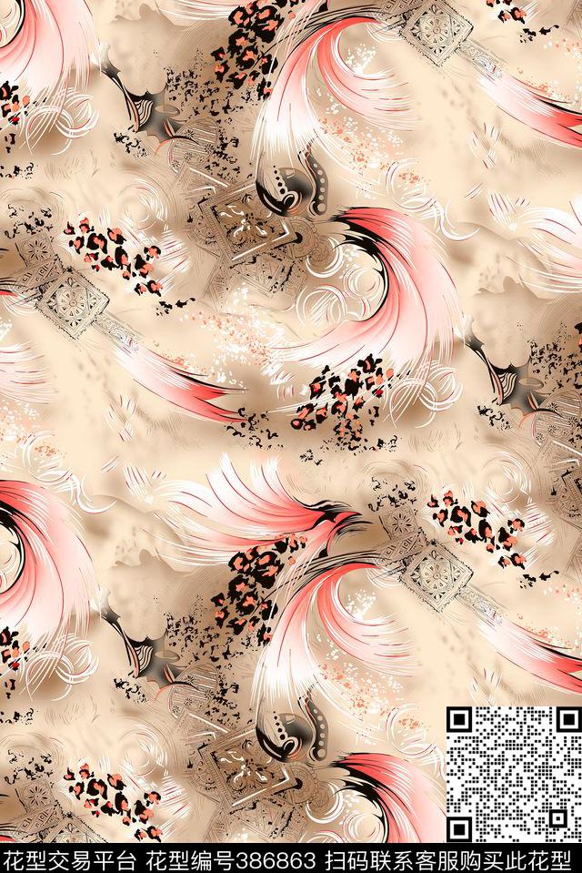 64127几何传统印花华亿平台下载（图片编号: 386863） - 瓦栏（Walan）