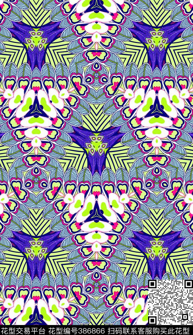 简约时尚三角传统印花华亿平台下载（图片编号: 386866） - 瓦栏（Walan）