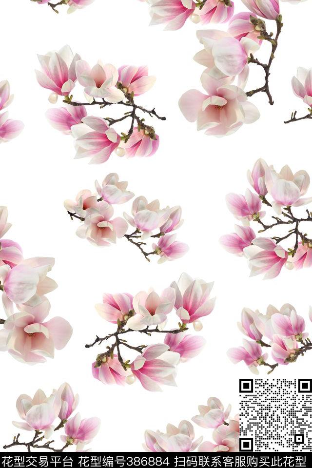 风俗印花花朵花纹数码印花华亿平台下载（图片编号: 386884） - 瓦栏（Walan）