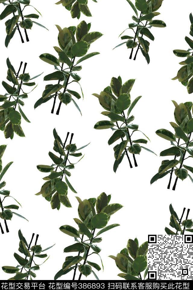 风俗印花叶子循环华亿平台数码印花华亿平台下载（图片编号: 386893） - 瓦栏（Walan）