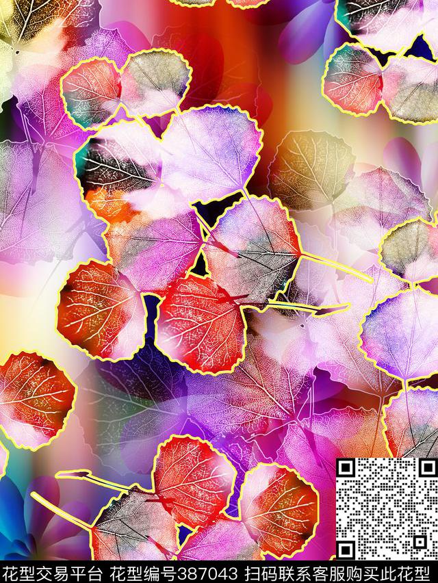 田园花数码印花华亿平台下载（图片编号: 387043） - 瓦栏（Walan）