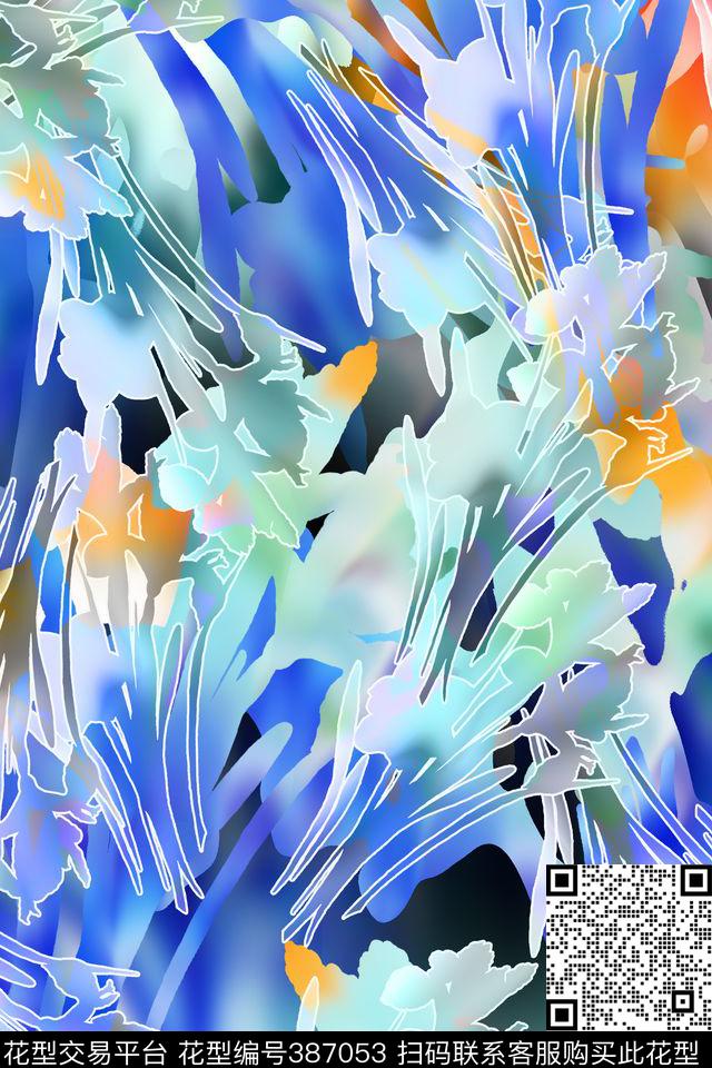 田园花数码印花华亿平台下载（图片编号: 387053） - 瓦栏（Walan）