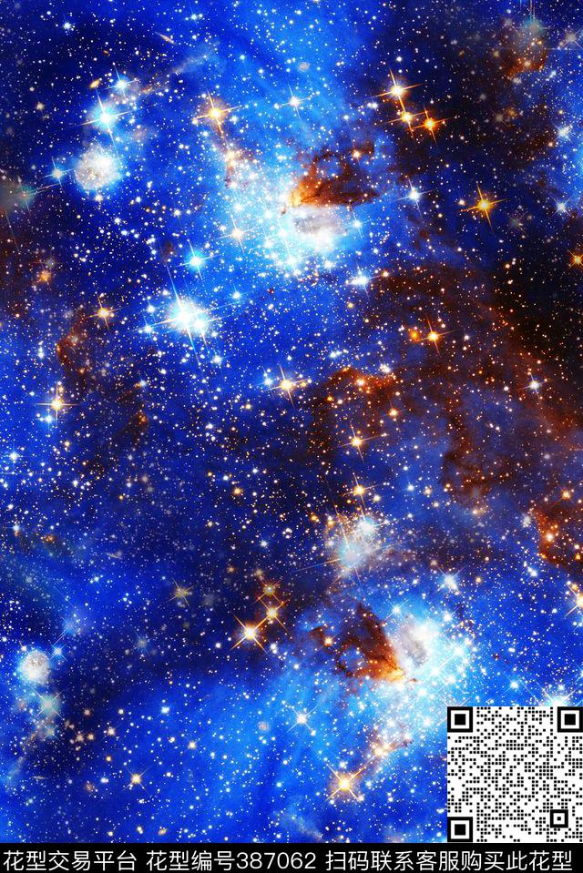 风景抽象星空数码印花华亿平台下载（图片编号: 387062） - 瓦栏（Walan）