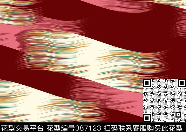 写意飘带几何传统印花华亿平台下载（图片编号: 387123） - 瓦栏（Walan）