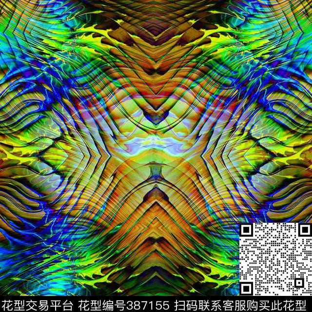 抽象创新原创抽象数码新花样新华亿平台数码印花华亿平台下载（图片编号: 387155） - 瓦栏（Walan）