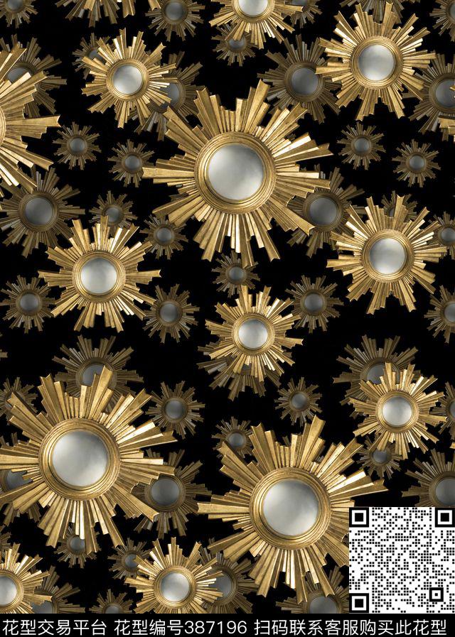 勋章古铜器数码印花华亿平台下载（图片编号: 387196） - 瓦栏（Walan）