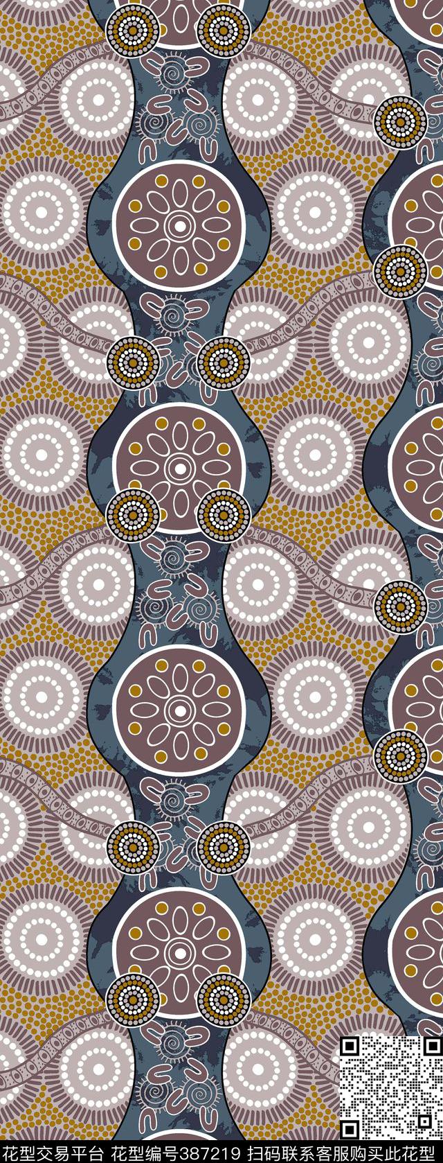 复古民族流行传统印花华亿平台下载（图片编号: 387219） - 瓦栏（Walan）