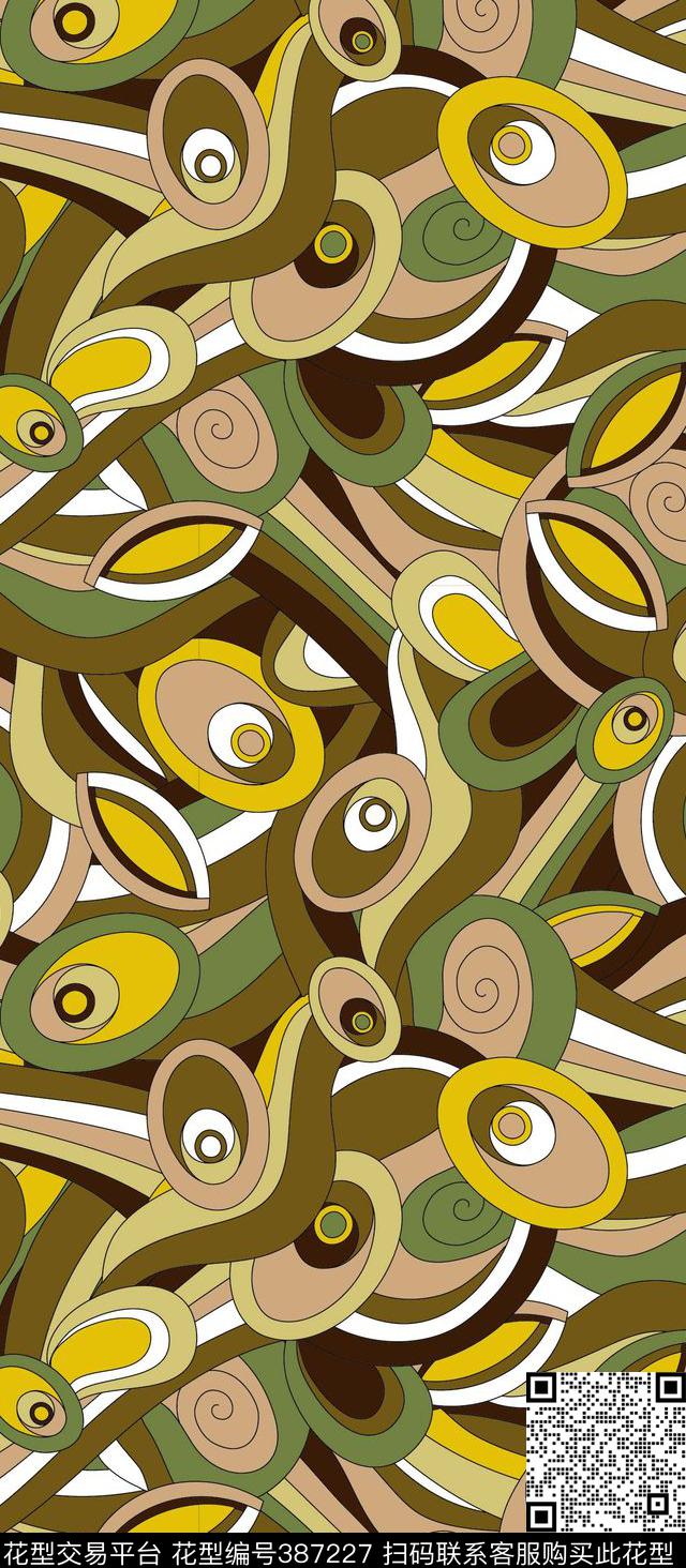 抽象线条几何流行传统印花华亿平台下载（图片编号: 387227） - 瓦栏（Walan）