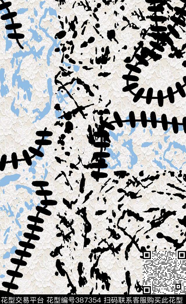 抽象时尚传统印花华亿平台下载（图片编号: 387354） - 瓦栏（Walan）