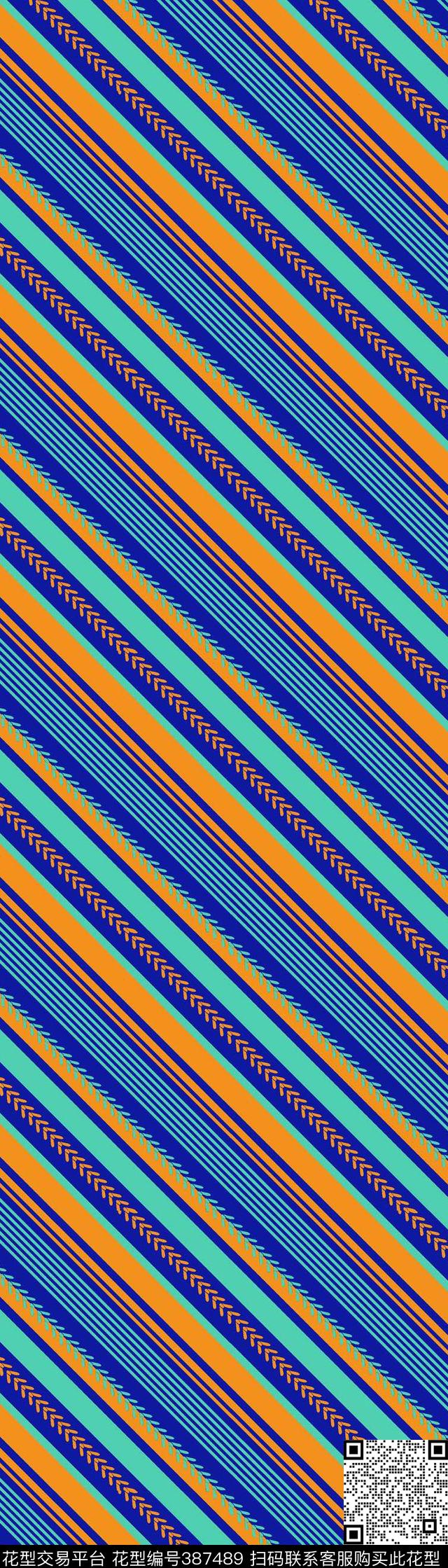 条纹民族风格流行现代传统印花华亿平台下载（图片编号: 387489） - 瓦栏（Walan）