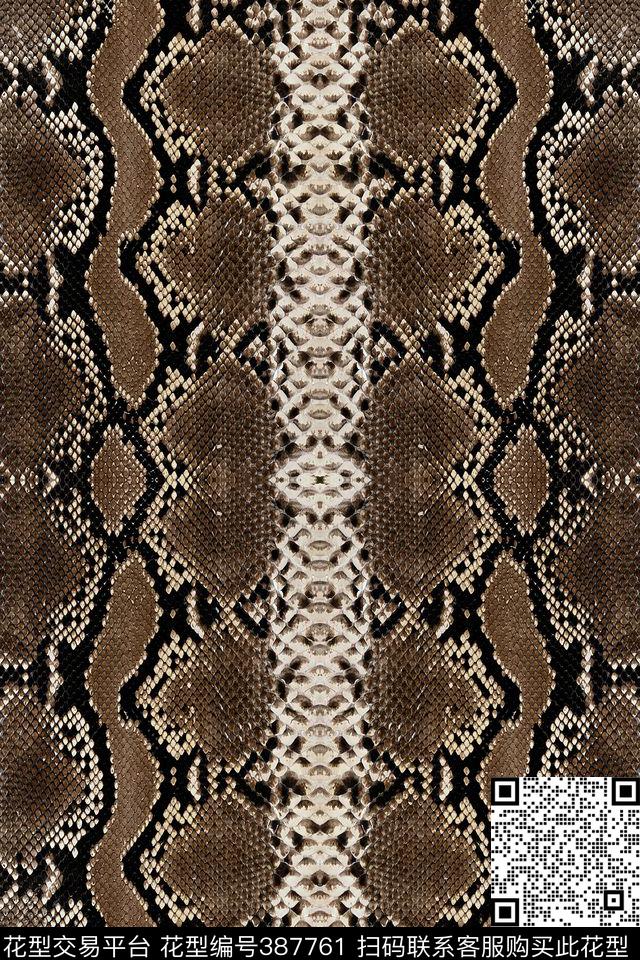 超级仿真蛇皮蛇纹豹纹动物纹数码印花华亿平台下载（图片编号: 387761） - 瓦栏（Walan）