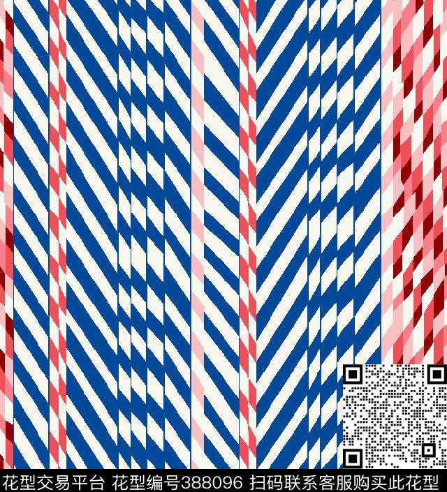 时尚几何面料传统印花华亿平台下载（图片编号: 388096） - 瓦栏（Walan）