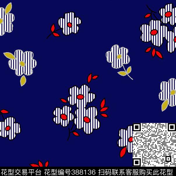 时尚小碎花田园风格女装传统印花华亿平台下载（图片编号: 388136） - 瓦栏（Walan）