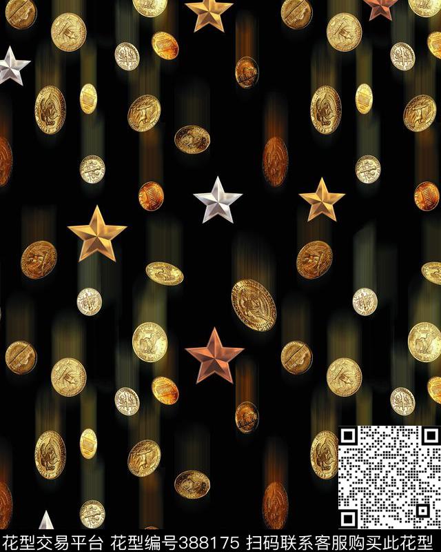 潮流复古男装华亿平台数码印花华亿平台下载（图片编号: 388175） - 瓦栏（Walan）