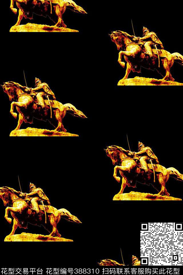 复古老人服文艺金属雕像立体感欧式复古传统印花华亿平台下载（图片编号: 388310） - 瓦栏（Walan）