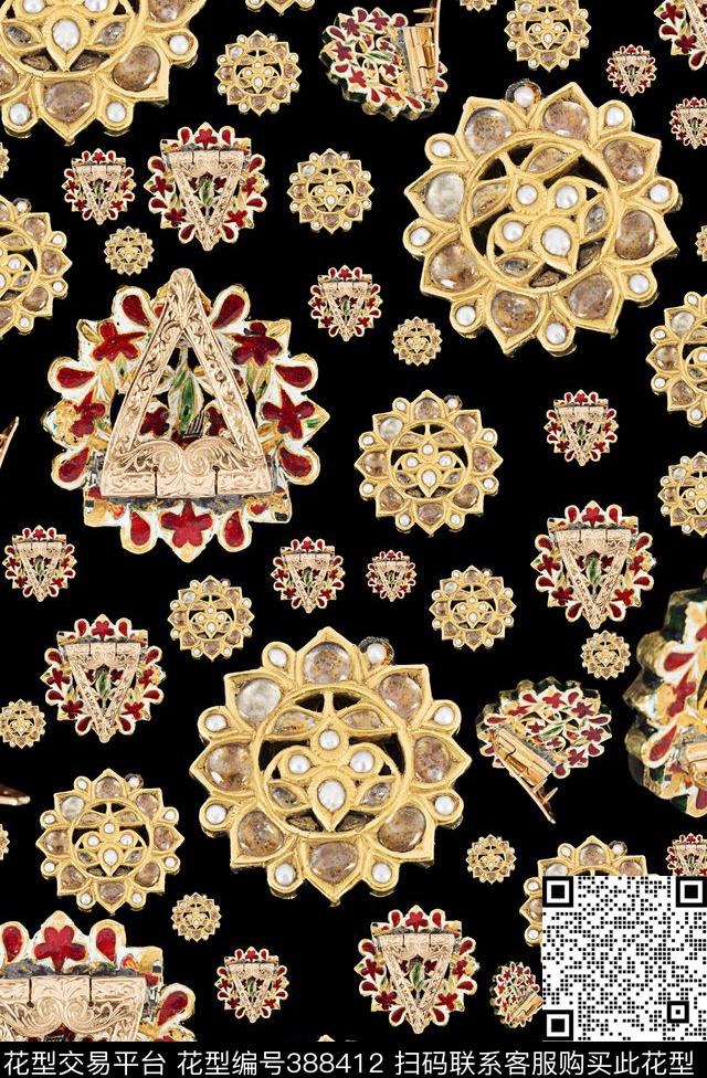 宝石钻石数码印花华亿平台下载（图片编号: 388412） - 瓦栏（Walan）