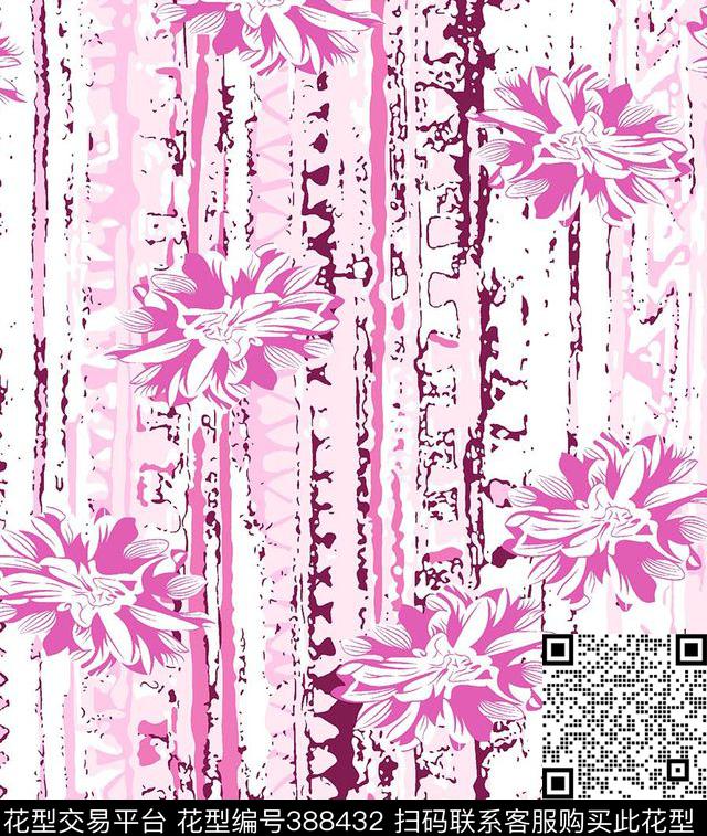 壁画复古传统印花华亿平台下载（图片编号: 388432） - 瓦栏（Walan）